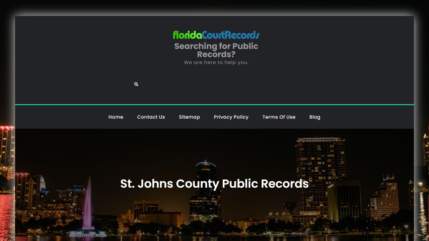 St. Johns County Public Records